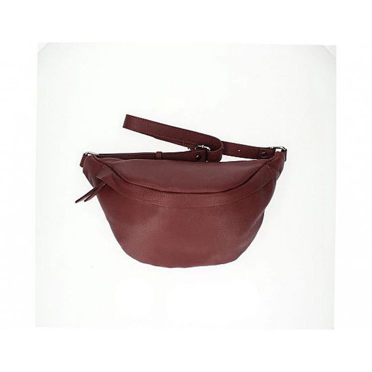 Valódi bőr női oldaltáska sötétpiros színben TR247 DarkRed