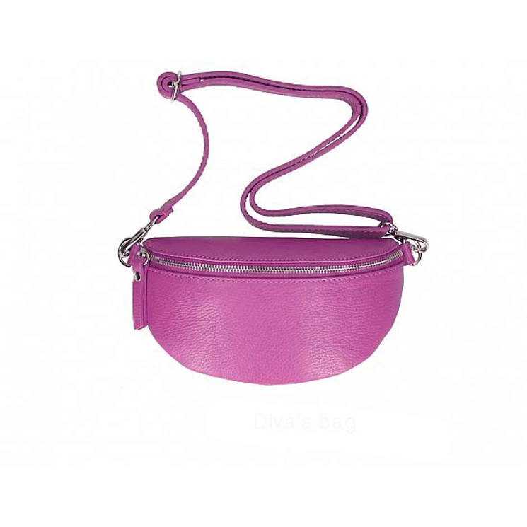 Valódi bőr női övtáska fukszia színben TR213 Fuchsia