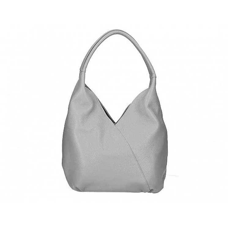 Valódi bőr női válltáska szürke színben S7204 Gray