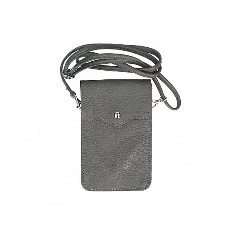 Valódi bőr telefontartó szürke