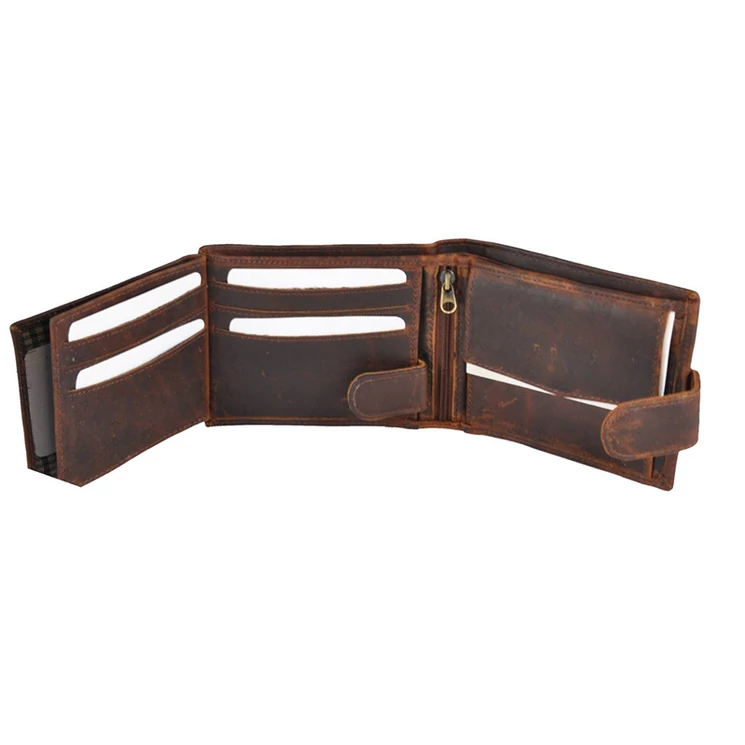 Férfi bőr pénztárca barna színben 10483 Brown