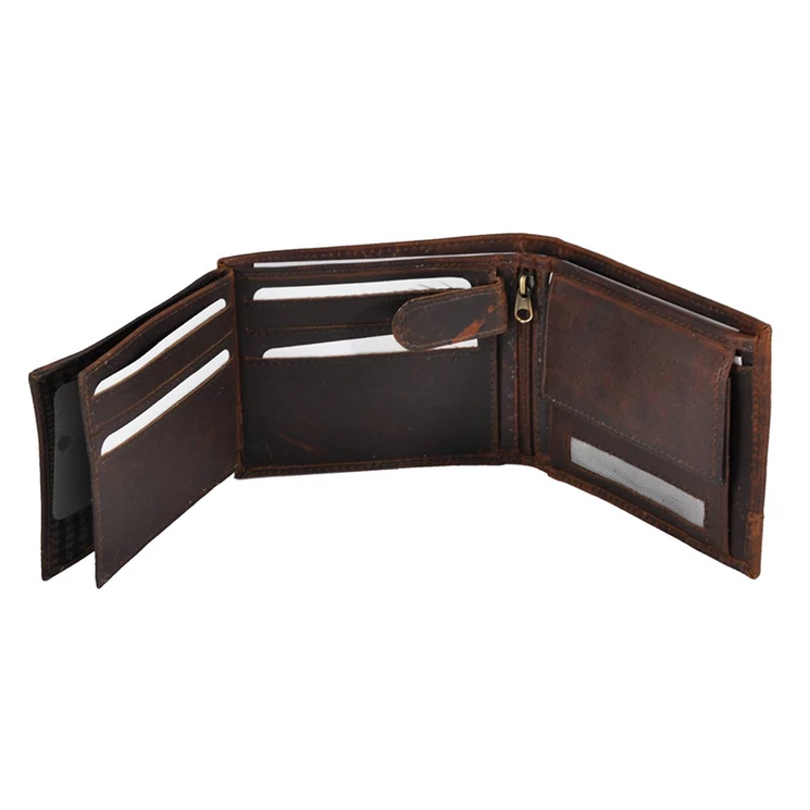 Férfi bőr pénztárca barna színben 10492 Brown