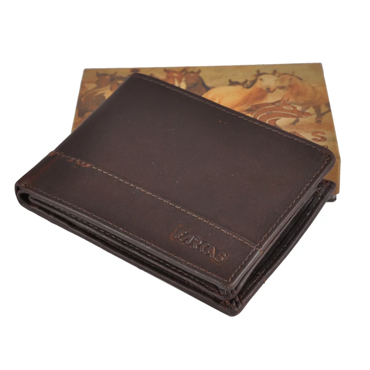 Férfi bőr pénztárca barna színben 10492 Brown