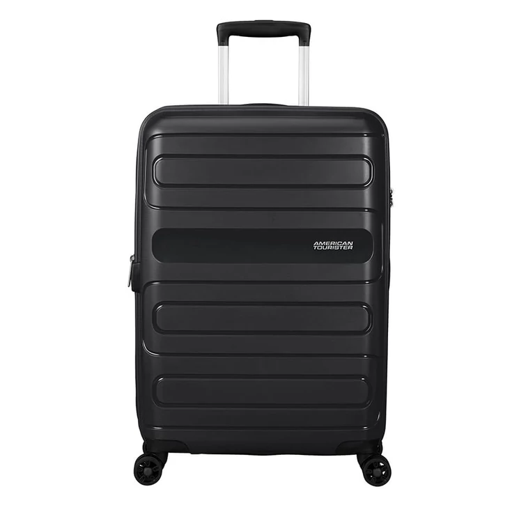 American Tourister Sunside Spinner bővíthető bőrönd 68 cm fekete