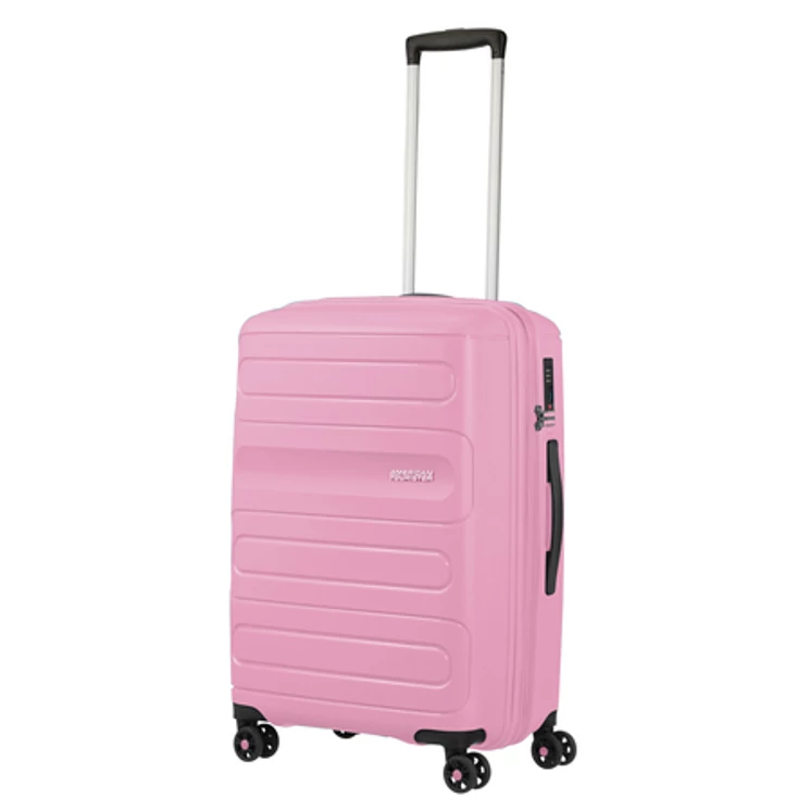 American Tourister Sunside Spinner bővíthető bőrönd 68 cm rózsaszín