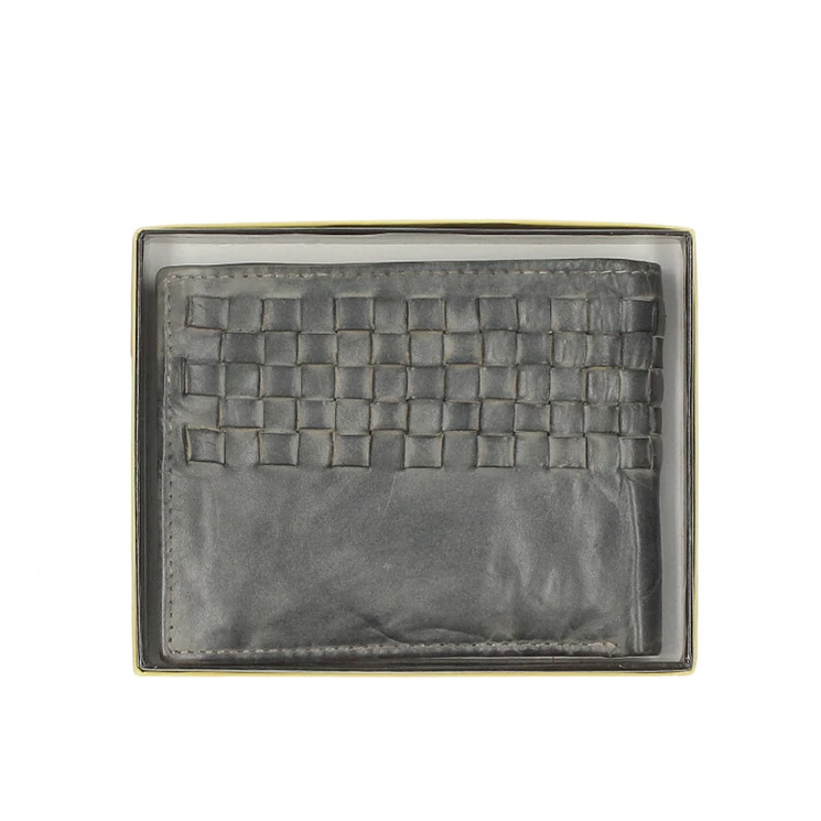 Valódi bőr férfi pénztárca díszdobozban