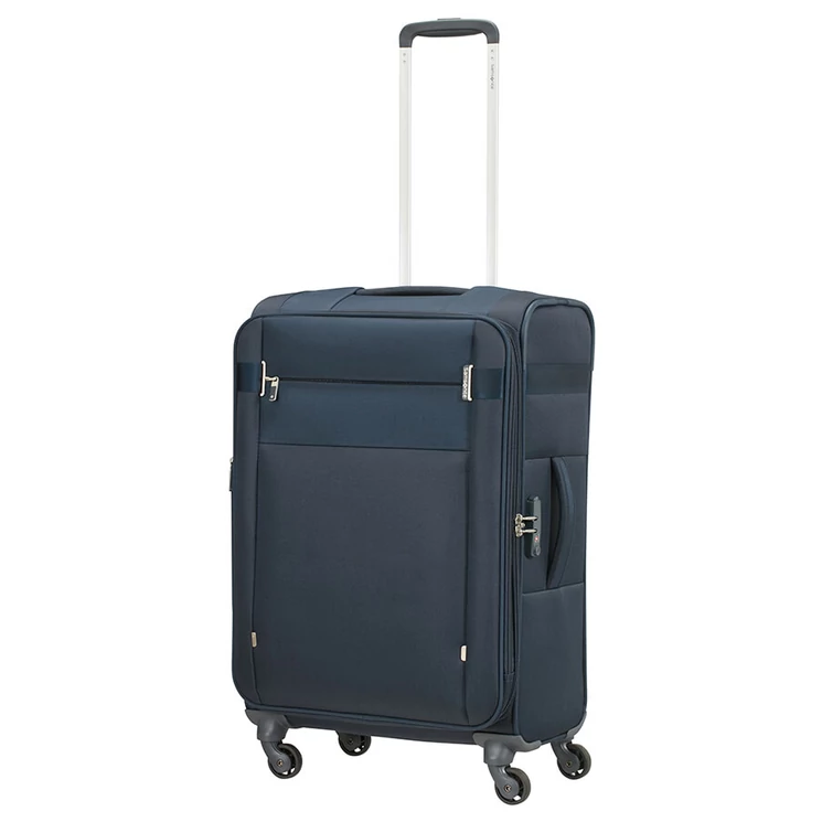 Samsonite Citybeat bővíthető spinner bőrönd közepes méret 66 cm