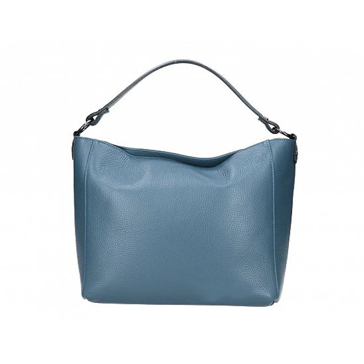 Valódi bőr női táska kék színben S7188 Cerulean