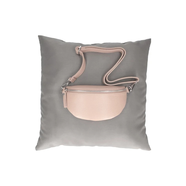 Valódi bőr női övtáska bézs színben TR213 White