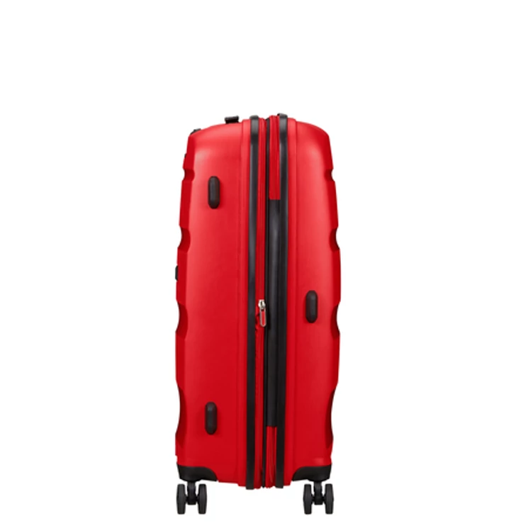 American Tourister Bon Air DLX Spinner Bővíthető Bőrönd 66cm MagmaRed