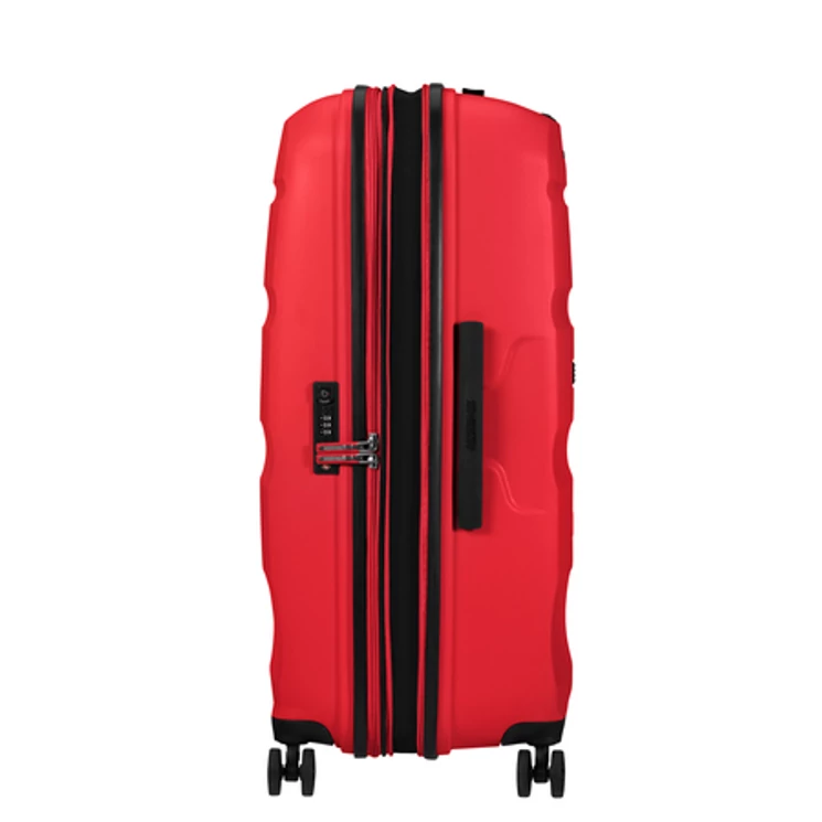 American Tourister Bon Air DLX Spinner Bővíthető Bőrönd 75cm MagmaRed