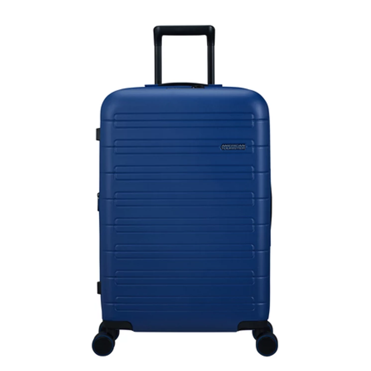 American Tourister Novastream bővíthető Spinner bőrönd 67 Sötétkék 3 év garancia