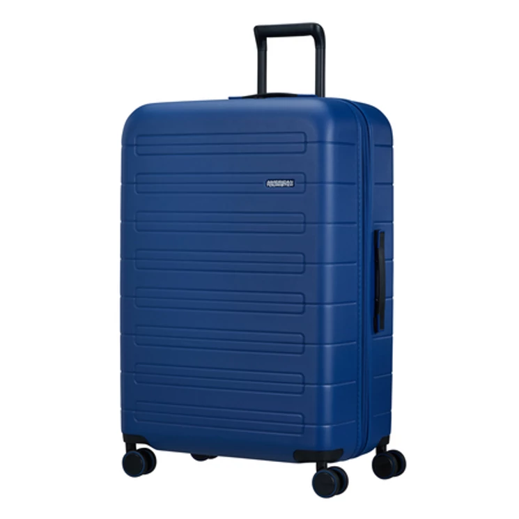 American Tourister Novastream bővíthető Spinner bőrönd 77 Sötétkék 3 év garancia