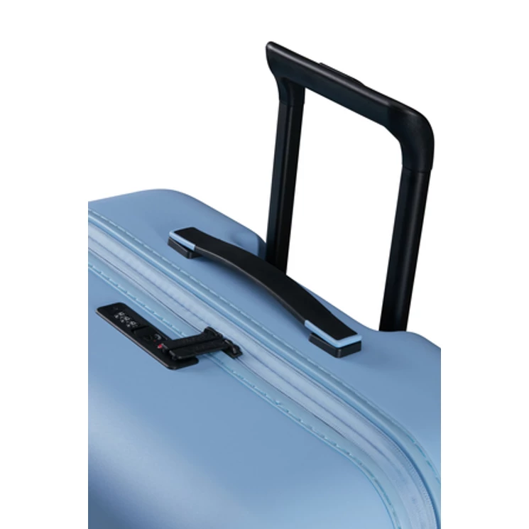 American Tourister Novastream bővíthető Spinner bőrönd 77 Világoskék 3 év garancia