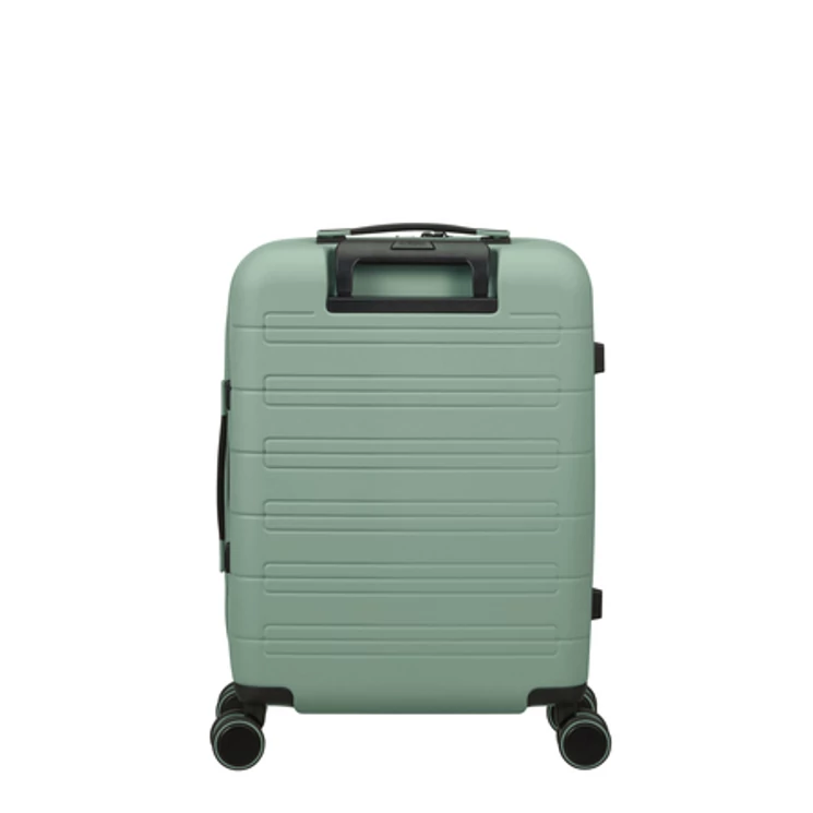 American Tourister Novastream bővíthető Spinner bőrönd 55 + laptop tartó rekesz Zöld