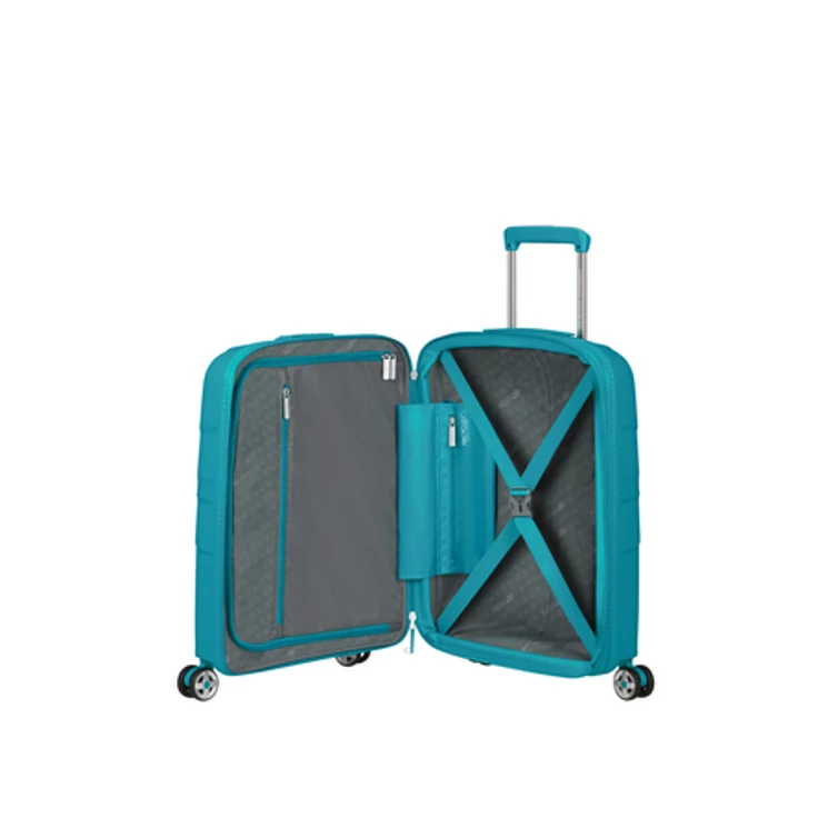 American Tourister Starvibe Spinner Kabinbőrönd 55cm Világoskék 3 év garancia