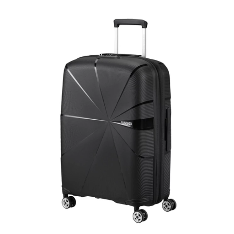 American Tourister Starvibe Spinner Bővíthető Bőrönd 67cm Black 3 év garancia