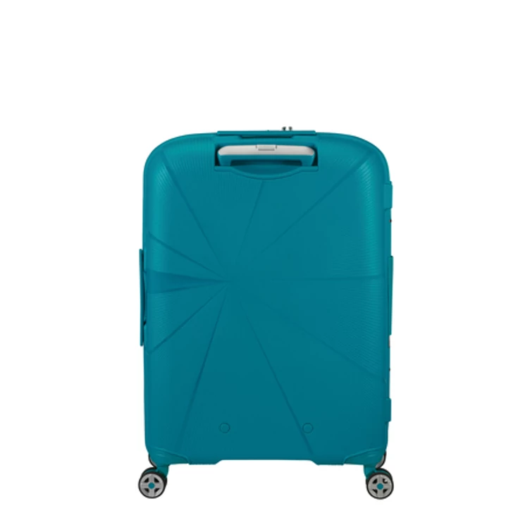 American Tourister Starvibe Spinner Bővíthető Bőrönd 67cm Világoskék 3 év garancia