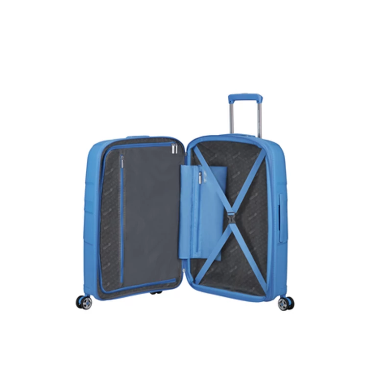 American Tourister Starvibe Spinner Bővíthető Bőrönd 67cm Blue 3 év garancia