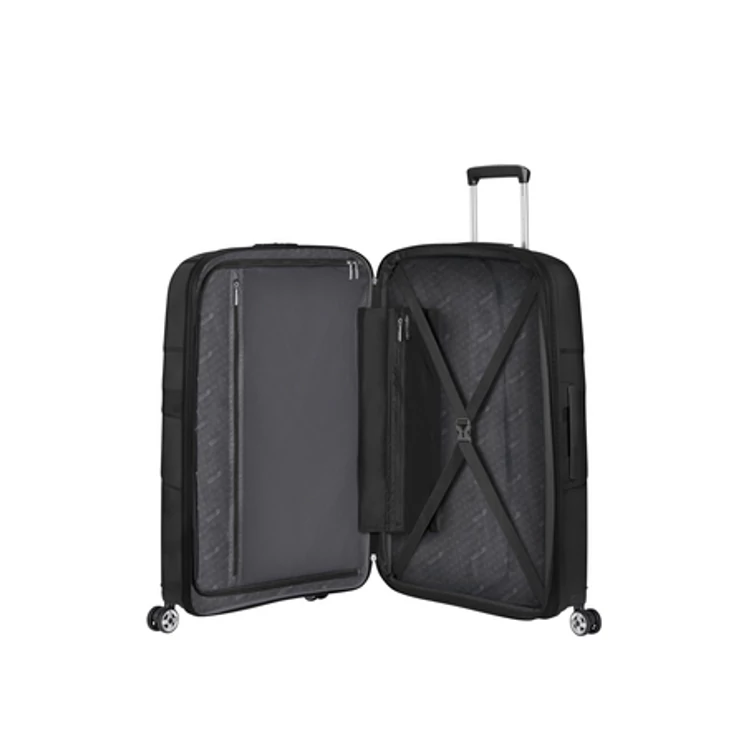 American Tourister Starvibe Spinner Bővíthető Bőrönd 77cm Black 3 év garancia
