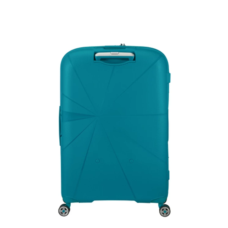 American Tourister Starvibe Spinner Bővíthető Bőrönd 77cm Világoskék 3 év garancia