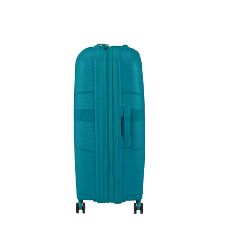 American Tourister Starvibe Spinner Bővíthető Bőrönd 77cm Világoskék 3 év garancia