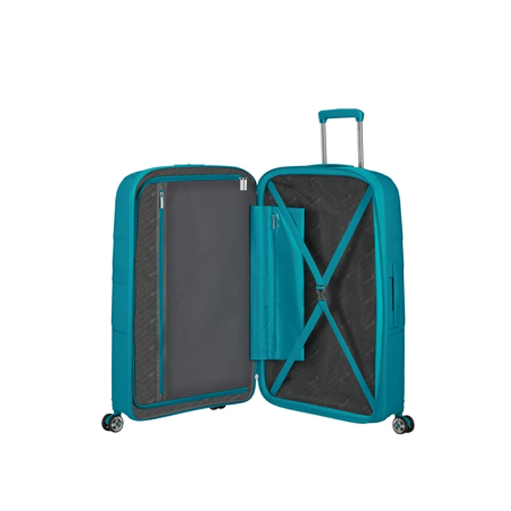 American Tourister Starvibe Spinner Bővíthető Bőrönd 77cm Világoskék 3 év garancia