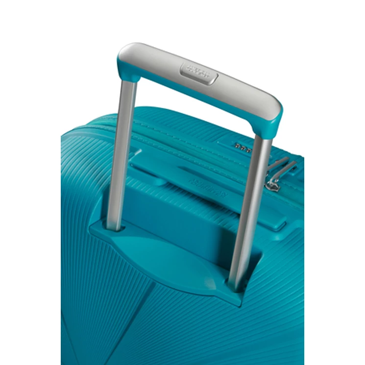American Tourister Starvibe Spinner Bővíthető Bőrönd 77cm Világoskék 3 év garancia