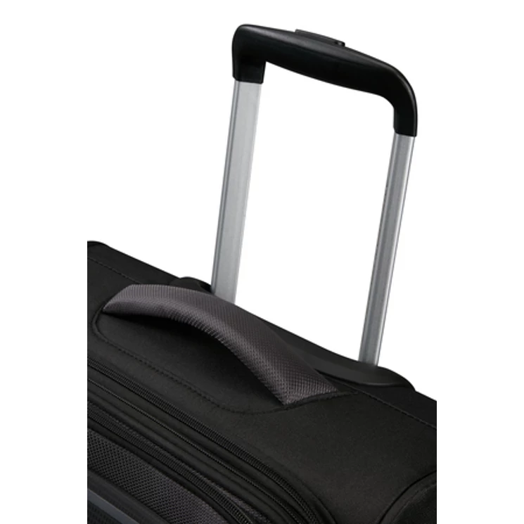 American Tourister Pulsonic Spinner Bővíthető Kabinbőrönd 55cm AsphaltBlack