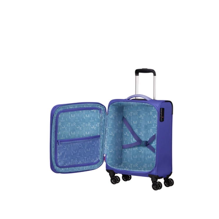 American Tourister Pulsonic Spinner Bővíthető Kabinbőrönd 55cm SoftLilac