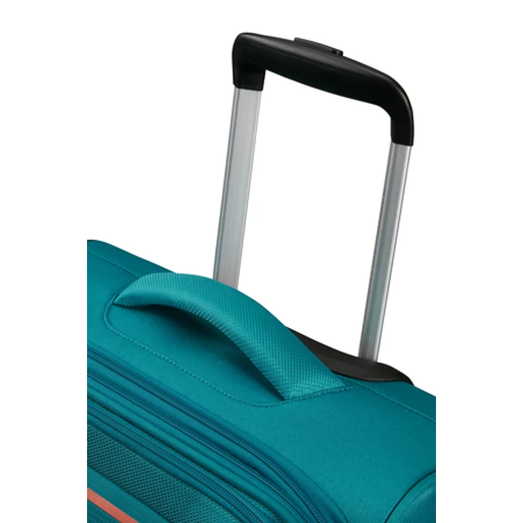 American Tourister Pulsonic Spinner Bővíthető Kabinbőrönd 55cm StoneTeal