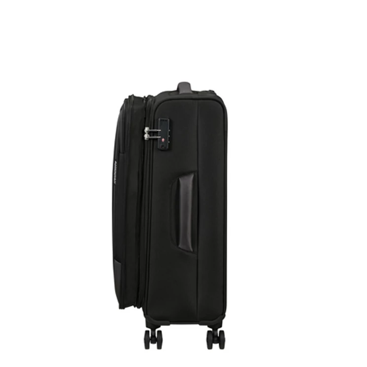 American Tourister Pulsonic Spinner Bőrönd 68cm AsphaltBlack
