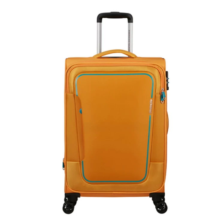 American Tourister Pulsonic Spinner Bőrönd 68cm SunsetYellow