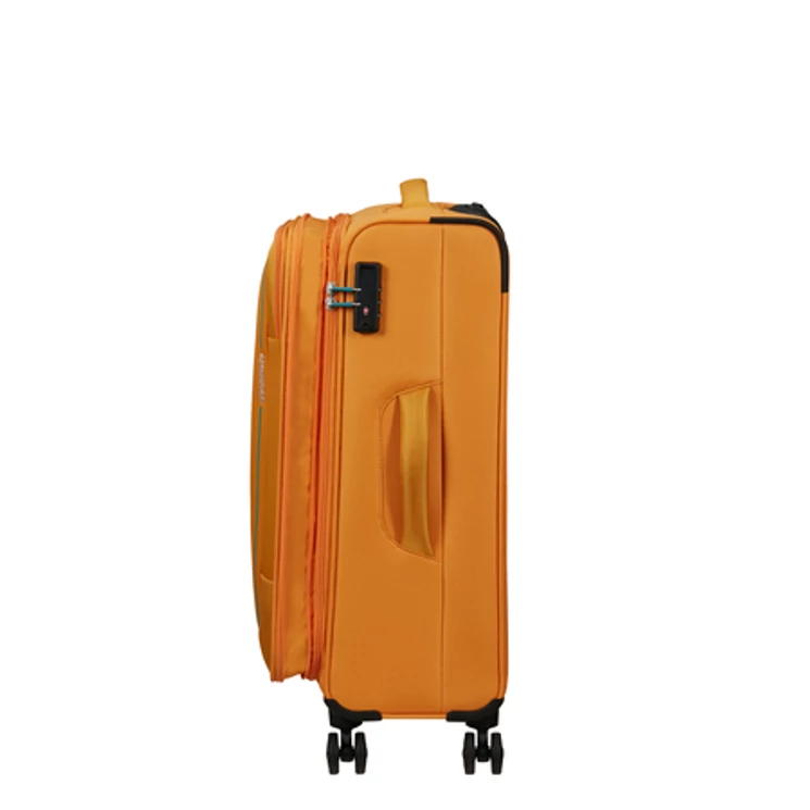 American Tourister Pulsonic Spinner Bőrönd 68cm SunsetYellow