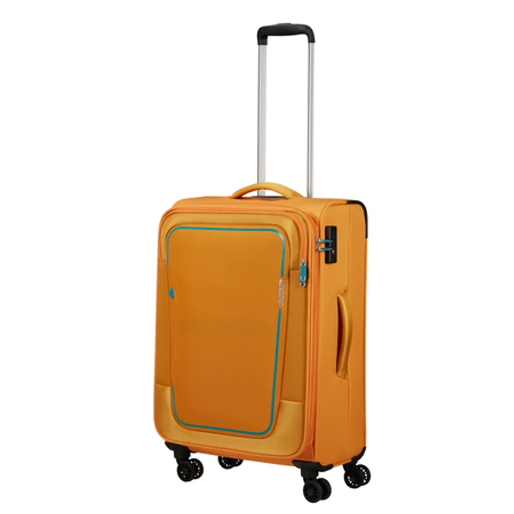 American Tourister Pulsonic Spinner Bőrönd 68cm SunsetYellow