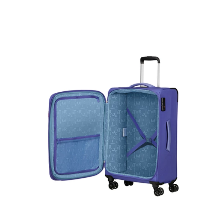 American Tourister Pulsonic Spinner Bőrönd 68cm SoftLilac