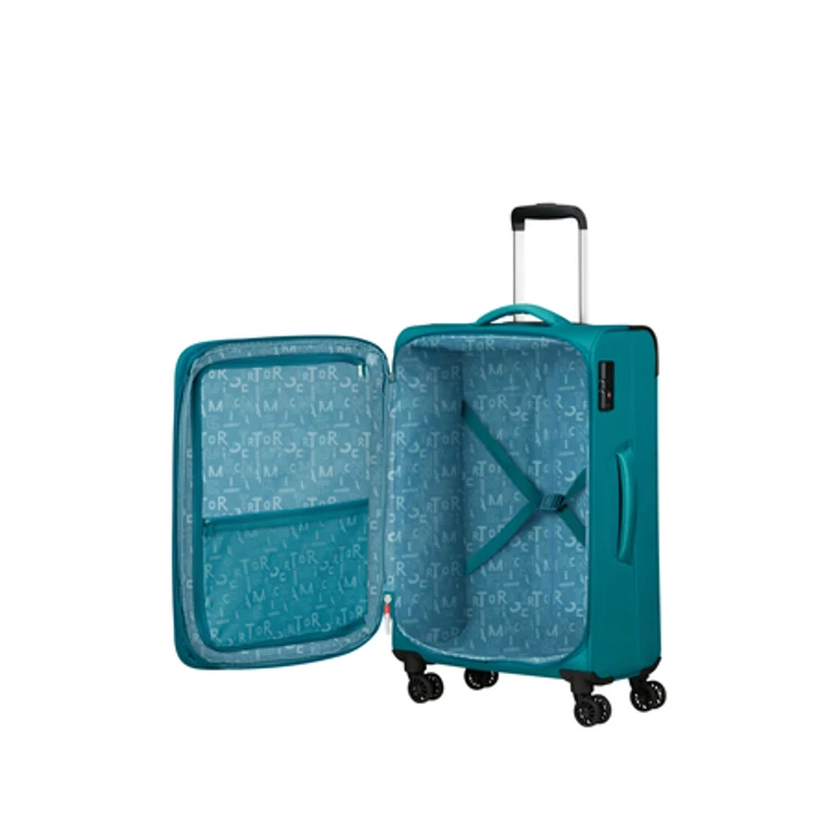 American Tourister Pulsonic Spinner Bőrönd 68cm StoneTeal