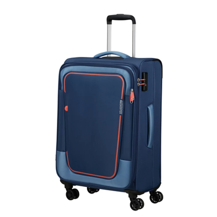 American Tourister Pulsonic Spinner Bőrönd 68cm CombatNavy