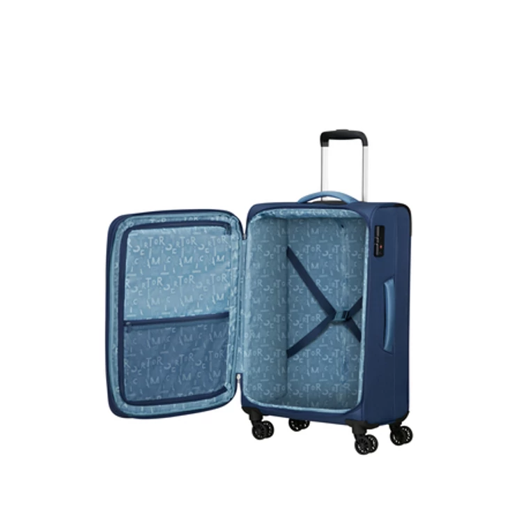 American Tourister Pulsonic Spinner Bőrönd 68cm CombatNavy