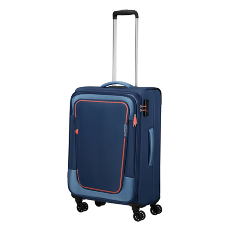 American Tourister Pulsonic Spinner Bőrönd 68cm CombatNavy
