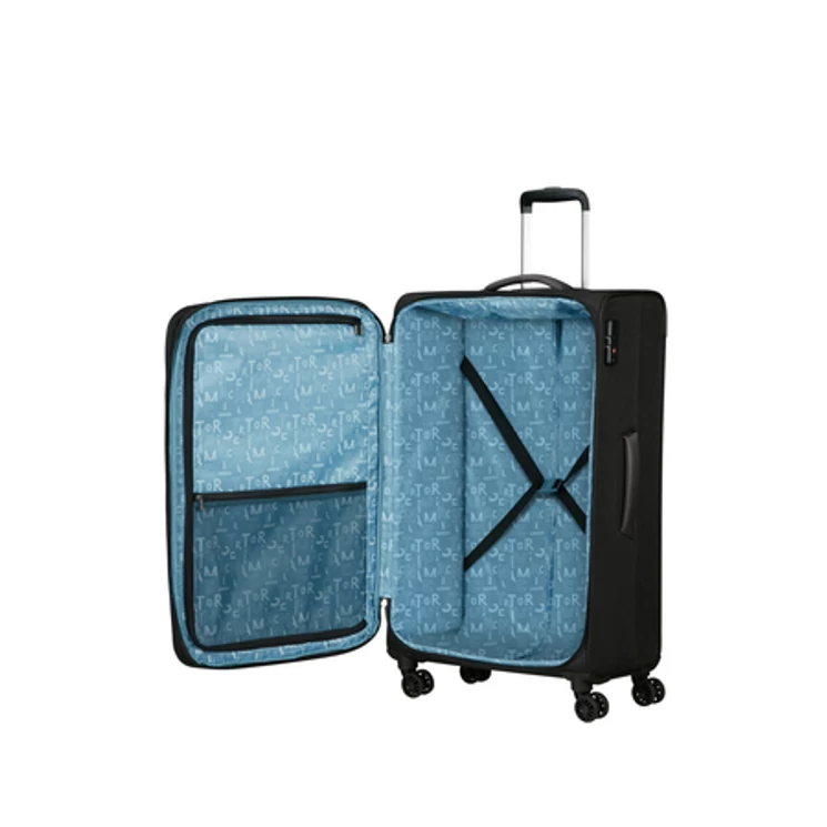 American Tourister Pulsonic Spinner Bőrönd 81cm AsphaltBlack