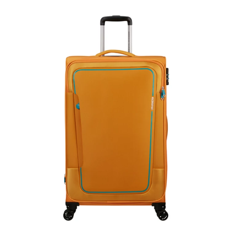 American Tourister Pulsonic Spinner Bőrönd 81cm SunsetYellow