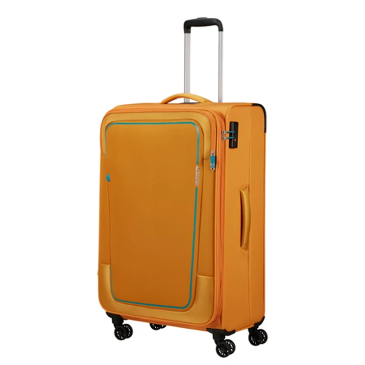 American Tourister Pulsonic Spinner Bőrönd 81cm SunsetYellow