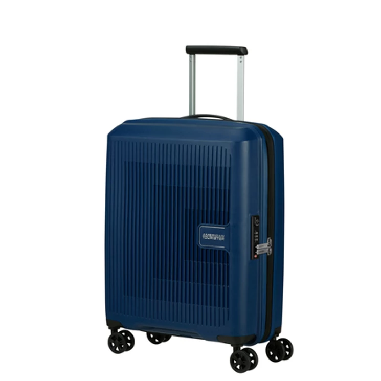 American Tourister Aerostep Spinner Kabinbőrönd 55cm Navy 3 év garancia