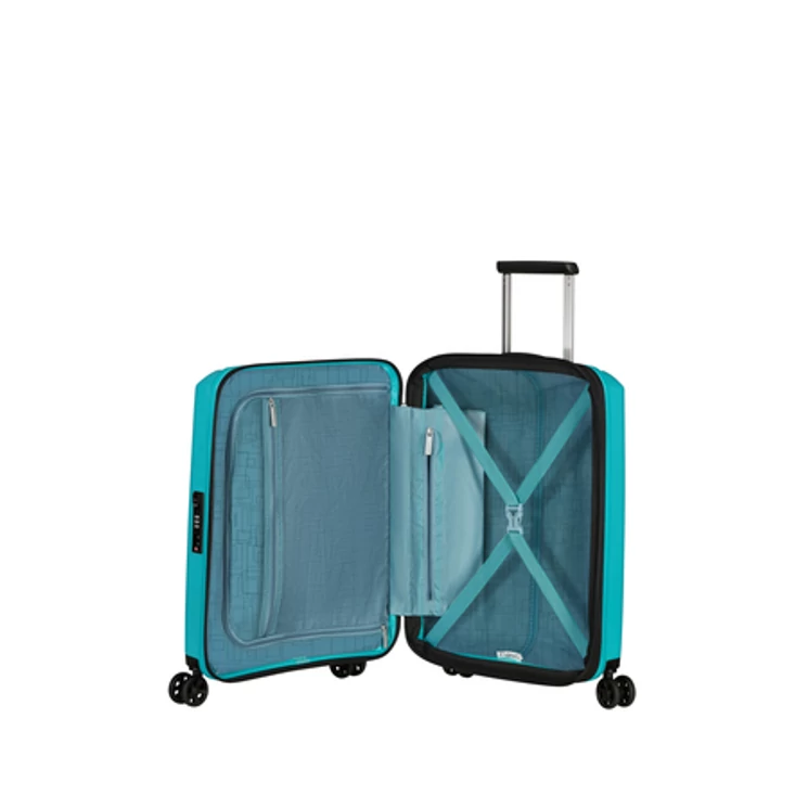 American Tourister Aerostep Spinner Kabinbőrönd 55cm Turquoise 3 év garancia