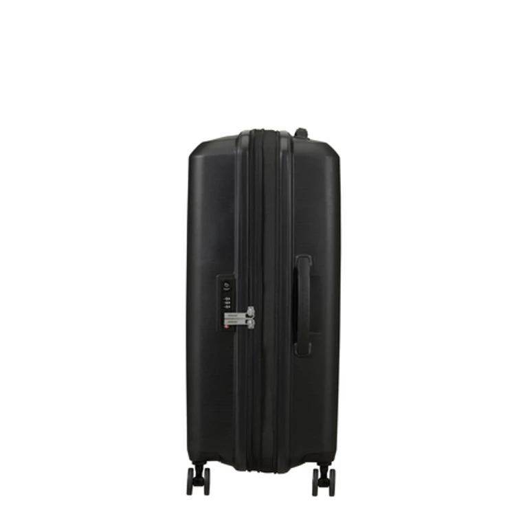 American Tourister Aerostep Spinner Bővíthető Bőrönd 67cm Black 3 év garancia