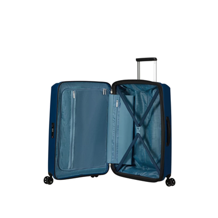 American Tourister Aerostep Spinner Bővíthető Bőrönd 67cm Navy 3 év garancia
