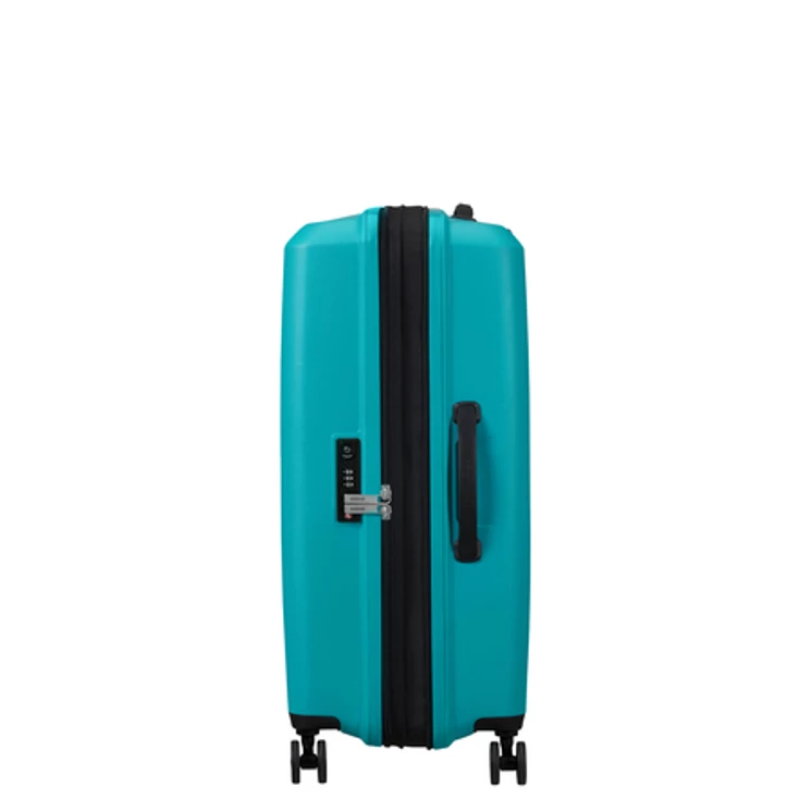 American Tourister Aerostep Spinner Bővíthető Bőrönd 67cm Turquoise 3 év garancia