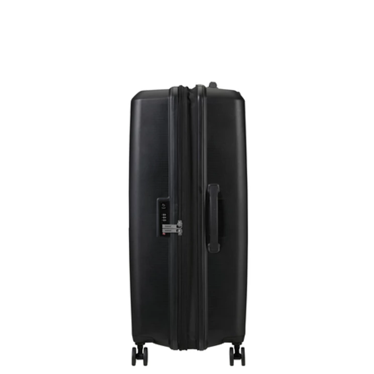 American Tourister Aerostep Spinner Bővíthető Bőrönd 77cm Black 3 év garancia