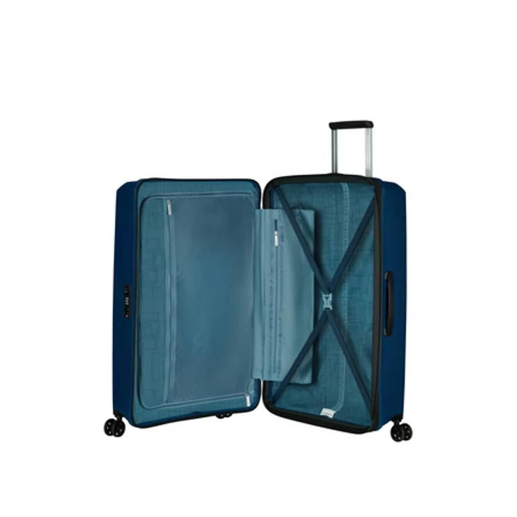 American Tourister Aerostep Spinner Bővíthető Bőrönd 77cm Navy 3 év garancia
